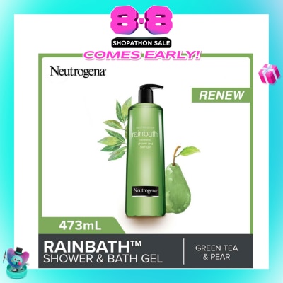 NEUTROGENA - Rainbath Renewing Shower And Bath Gel Pear And Green Tea For Spa-Like Indulgence 473ml