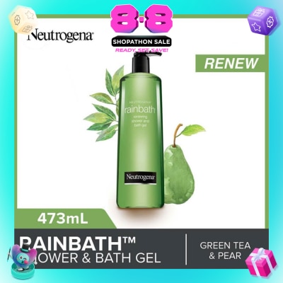 NEUTROGENA - Rainbath Renewing Shower And Bath Gel Pear And Green Tea For Spa-Like Indulgence 473ml