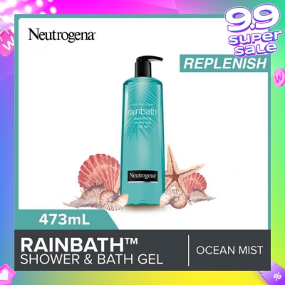NEUTROGENA Rainbath Replenishing Shower And Bath Gel Ocean Mist For Spa-Like Indulgence 473ml