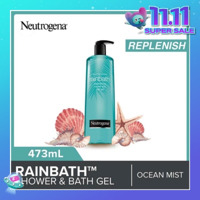 NEUTROGENA Rainbath Replenishing Shower And Bath Gel Ocean Mist For Spa-Like Indulgence 473ml