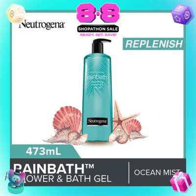 NEUTROGENA - Rainbath Replenishing Shower And Bath Gel Ocean Mist For Spa-Like Indulgence 473ml