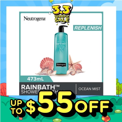NEUTROGENA Rainbath Replenishing Shower And Bath Gel Ocean Mist For Spa-Like Indulgence 473ml