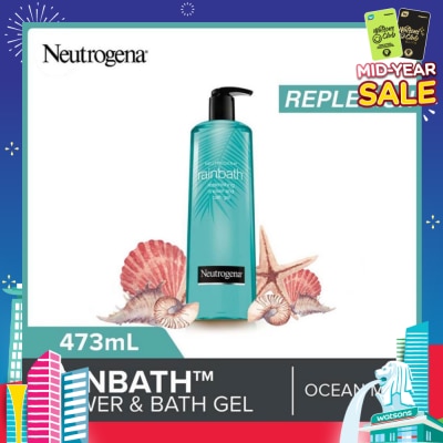 NEUTROGENA Rainbath Replenishing Shower And Bath Gel Ocean Mist For Spa-Like Indulgence 473ml