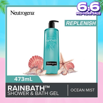 NEUTROGENA Rainbath Replenishing Shower And Bath Gel Ocean Mist For Spa-Like Indulgence 473ml