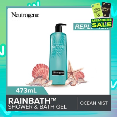 NEUTROGENA Rainbath Replenishing Shower And Bath Gel Ocean Mist For Spa-Like Indulgence 473ml