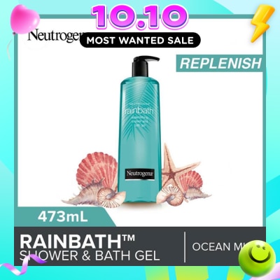NEUTROGENA Rainbath Replenishing Shower And Bath Gel Ocean Mist For Spa Like Indulgence 473ml image