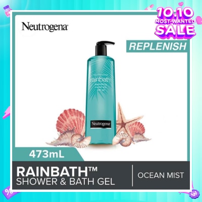 NEUTROGENA Rainbath Replenishing Shower And Bath Gel Ocean Mist For Spa-Like Indulgence 473ml