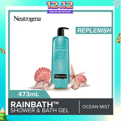 NEUTROGENA Rainbath Replenishing Shower And Bath Gel Ocean Mist For Spa-Like Indulgence 473ml