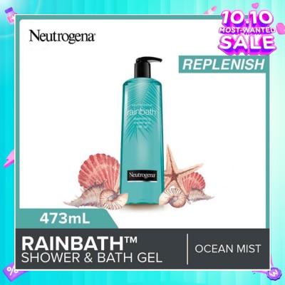 NEUTROGENA Rainbath Replenishing Shower And Bath Gel Ocean Mist For Spa-Like Indulgence 473ml