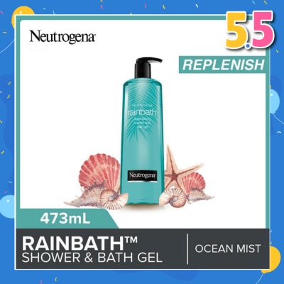 NEUTROGENA Rainbath Replenishing Shower And Bath Gel Ocean Mist For Spa-Like Indulgence 473ml