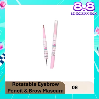 FLORTTE Good Friends Club Rotatable Eyebrow Pencil & Brow Mascara 06 18g