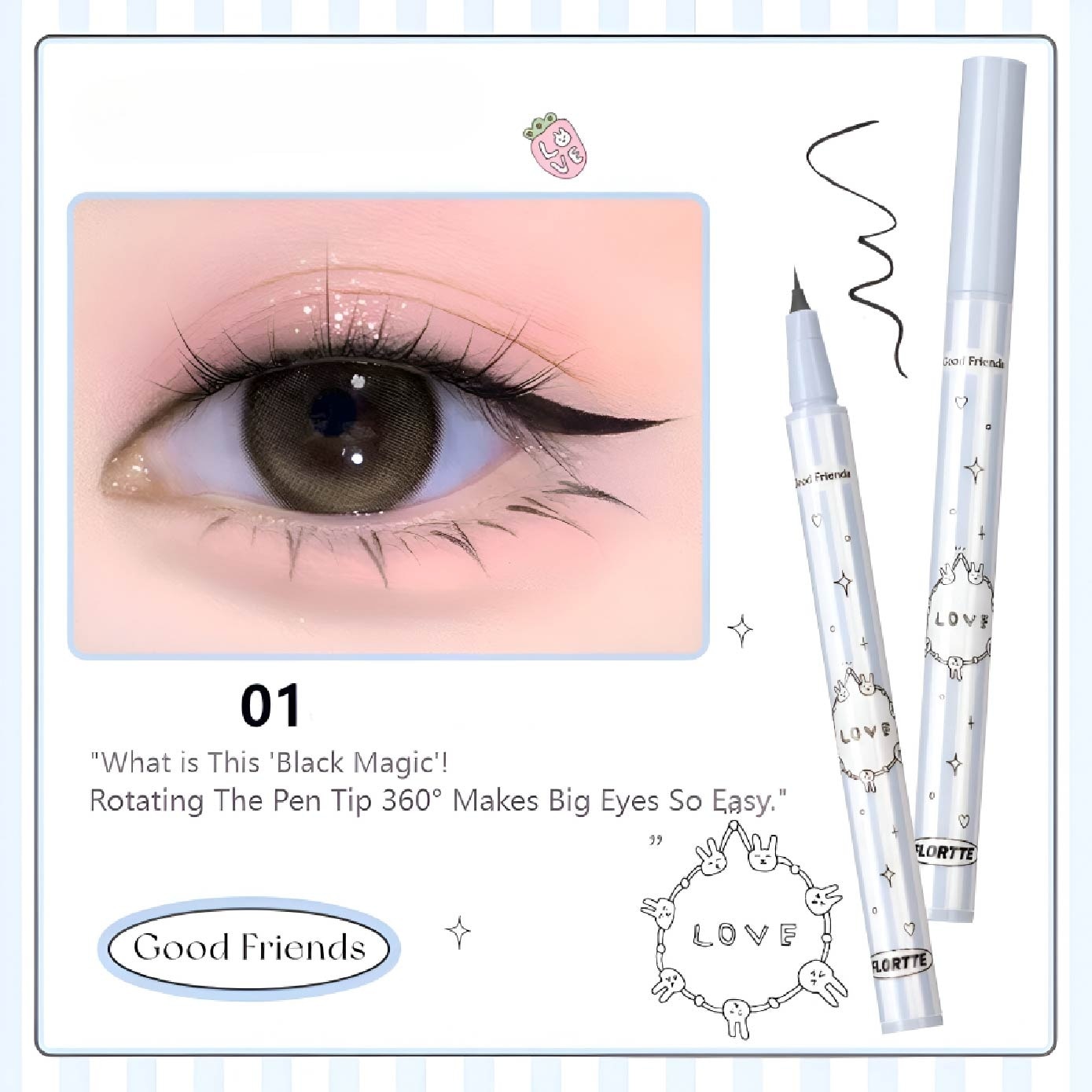 Good Friends Club Rotatable Liquid Eyeliner 01 0.5ml