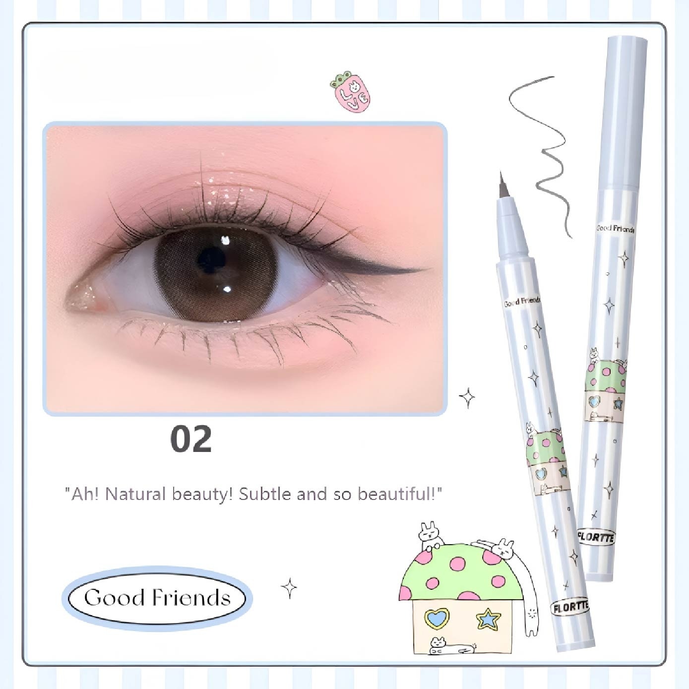Good Friends Club Rotatable Liquid Eyeliner 02 0.5ml