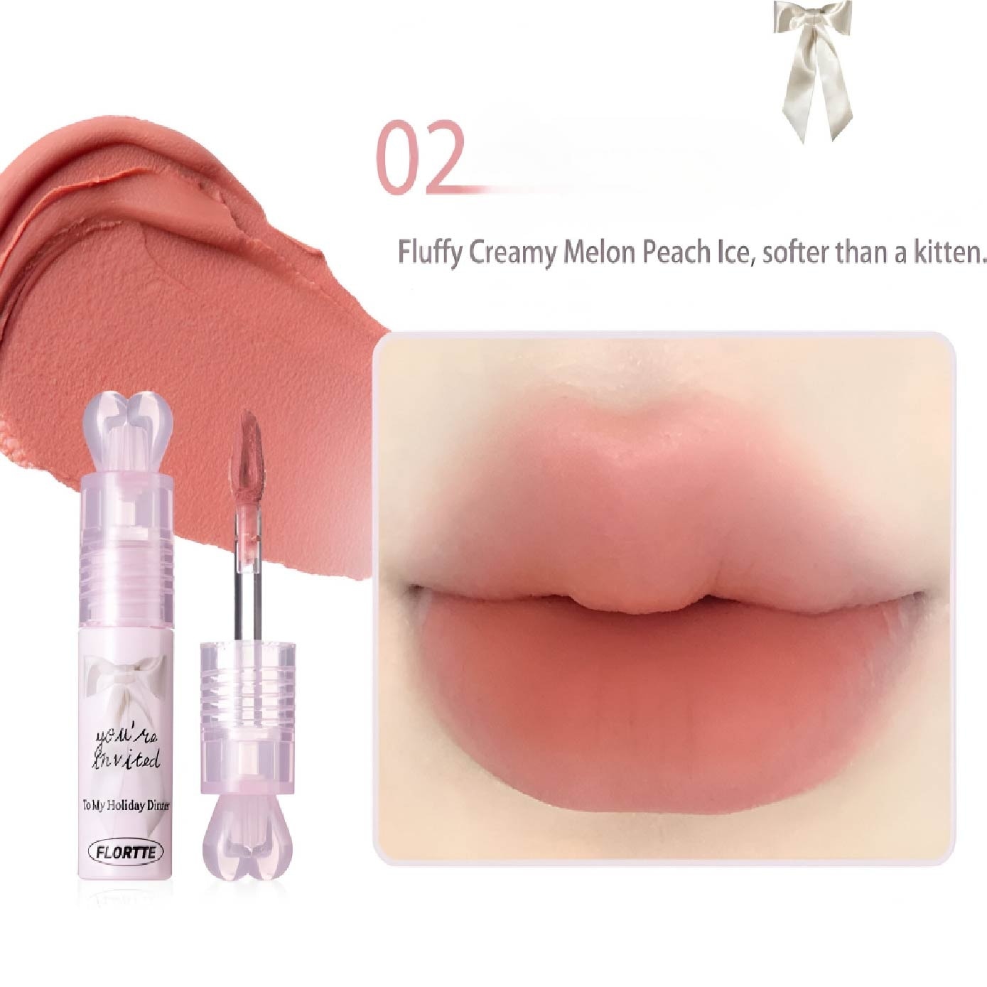 Small Bowknot Film-Forming Lip Cream 02 2.2g