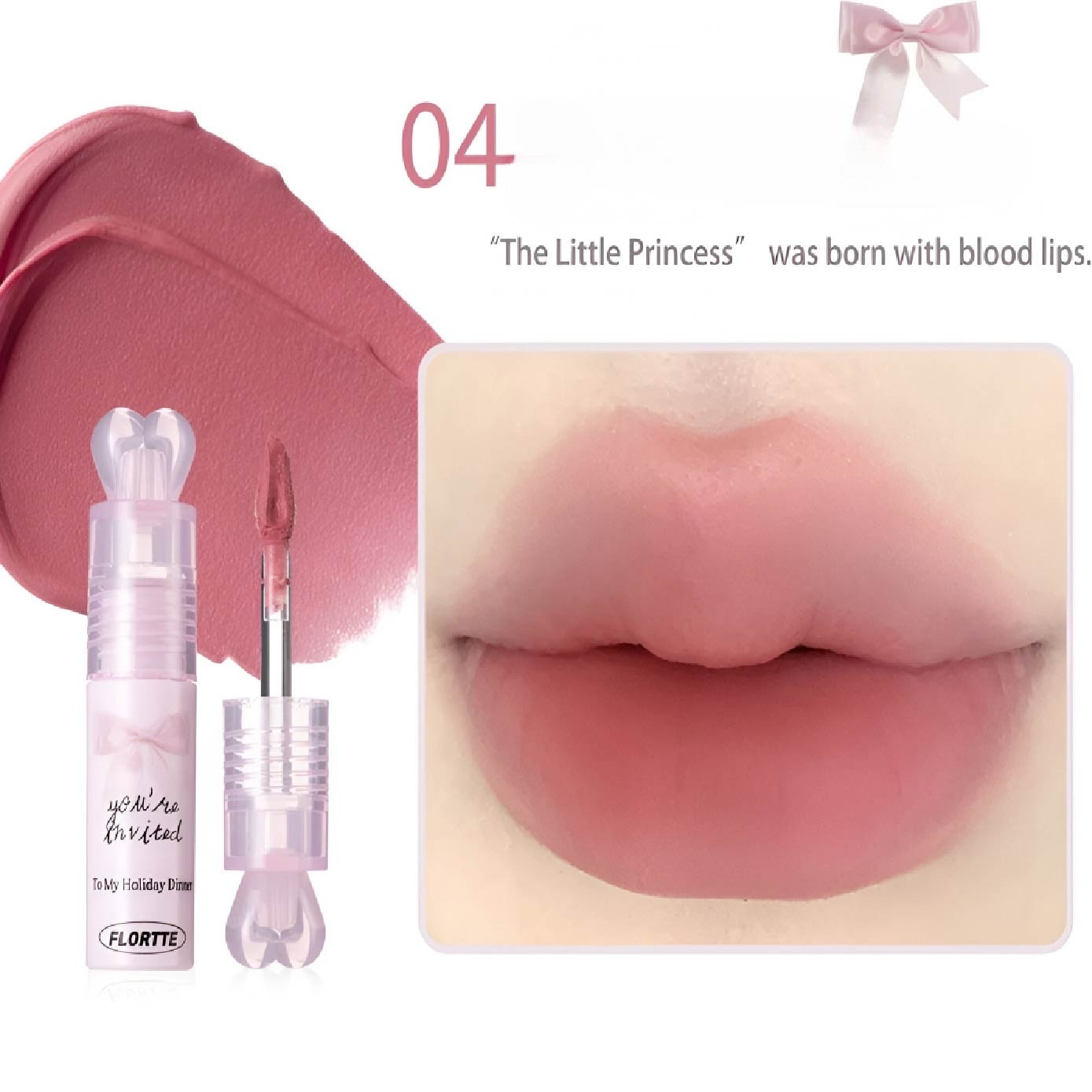 Small Bowknot Film-Forming Lip Cream 04 2.2g