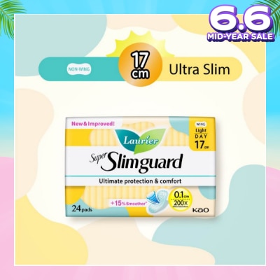 LAURIER Super Slimguard Day Wing Sanitary Pad Light 17cm 24s