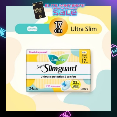LAURIER Super Slimguard Day Wing Sanitary Pad Light 17cm 24s