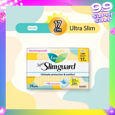 LAURIER Super Slimguard Day Wing Sanitary Pad Light 17cm 24s