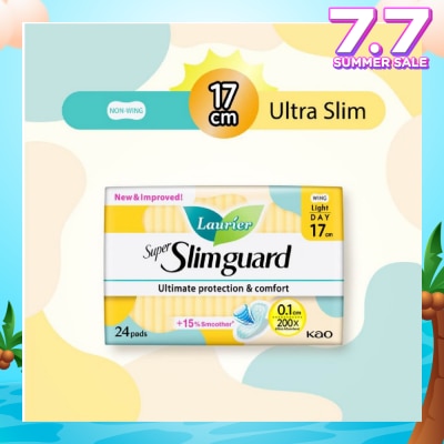 LAURIER Super Slimguard Day Wing Sanitary Pad Light 17cm 24s