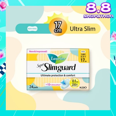 LAURIER Super Slimguard Day Wing Sanitary Pad Light 17cm 24s
