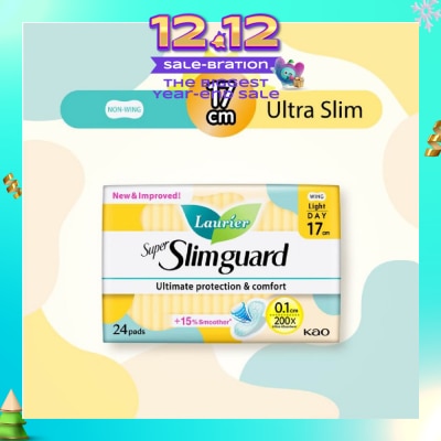 LAURIER Super Slimguard Day Wing Sanitary Pad Light 17cm 24s