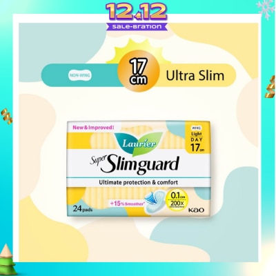 LAURIER Super Slimguard Day Wing Sanitary Pad Light 17cm 24s