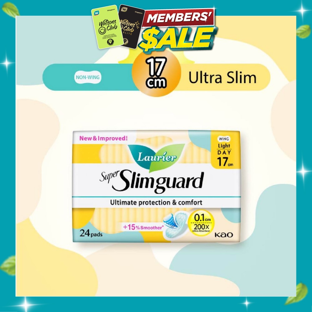 Super Slimguard Day Wing Sanitary Pad Light 17cm 24s image