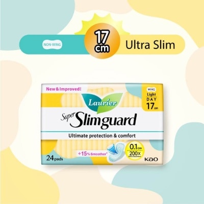 LAURIER Super Slimguard Day Wing Sanitary Pad Light 17cm 24s