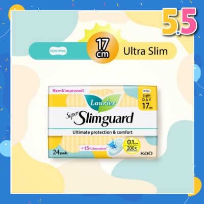 LAURIER Super Slimguard Day Wing Sanitary Pad Light 17cm 24s