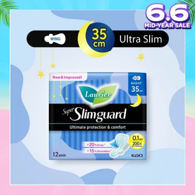 LAURIER Super Slimguard Night Wing Sanitary Pad 35cm 12s