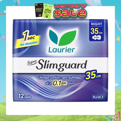 LAURIER - Super Slimguard Night Wing Sanitary Pad 35cm 12s