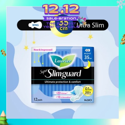 LAURIER Super Slimguard Night Wing Sanitary Pad 35cm 12s
