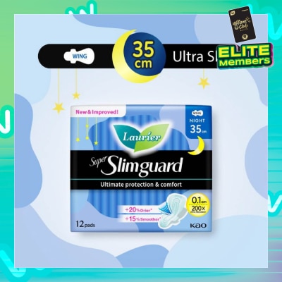 LAURIER Super Slimguard Night Wing Sanitary Pad 35cm 12s