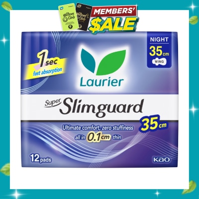 LAURIER Super Slimguard Night Wing Sanitary Pad 35cm 12s image