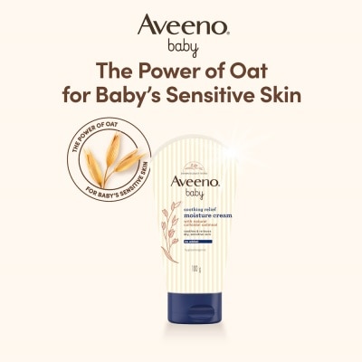 AVEENO BABY Soothing Relief Moisturizing Cream With Triple Oat Complex (For Dry To Very Dry Sensitive Skin) 100g