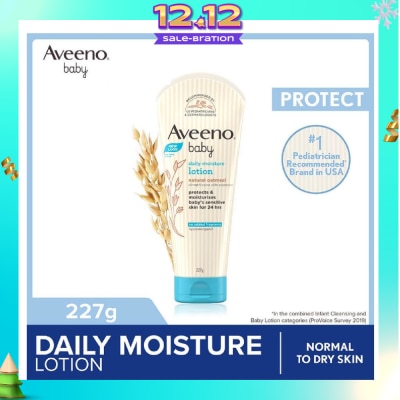 AVEENO BABY Daily Moisture Lotion with Natural Colloidal Oatmeal (Hypoallergenic) (For Normal to Dry Sensitive Skin) 227g