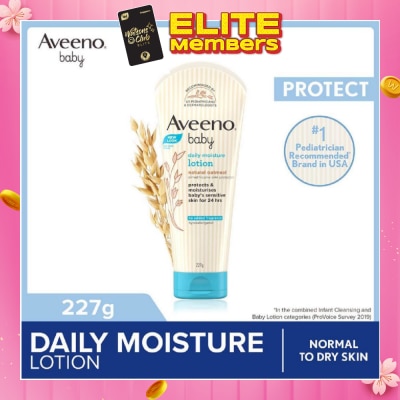 AVEENO BABY Daily Moisture Lotion with Natural Colloidal Oatmeal (Hypoallergenic) (For Normal to Dry Sensitive Skin) 227g