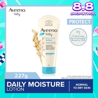 AVEENO BABY Daily Moisture Lotion with Natural Colloidal Oatmeal (Hypoallergenic) (For Normal to Dry Sensitive Skin) 227g
