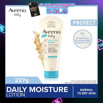 AVEENO BABY Daily Moisture Lotion with Natural Colloidal Oatmeal (Hypoallergenic) (For Normal to Dry Sensitive Skin) 227g