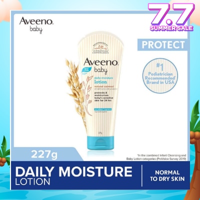 AVEENO BABY Daily Moisture Lotion with Natural Colloidal Oatmeal (Hypoallergenic) (For Normal to Dry Sensitive Skin) 227g