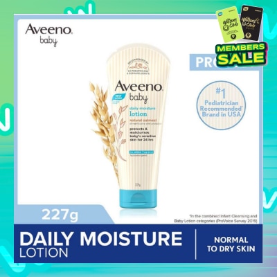 AVEENO BABY Daily Moisture Lotion with Natural Colloidal Oatmeal (Hypoallergenic) (For Normal to Dry Sensitive Skin) 227g