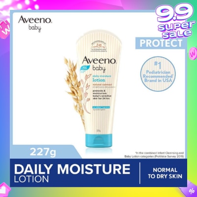 AVEENO BABY Daily Moisture Lotion with Natural Colloidal Oatmeal (Hypoallergenic) (For Normal to Dry Sensitive Skin) 227g