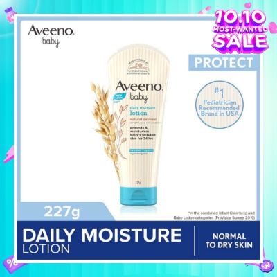 AVEENO BABY Daily Moisture Lotion with Natural Colloidal Oatmeal (Hypoallergenic) (For Normal to Dry Sensitive Skin) 227g