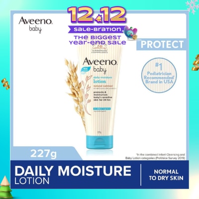 AVEENO BABY Daily Moisture Lotion with Natural Colloidal Oatmeal (Hypoallergenic) (For Normal to Dry Sensitive Skin) 227g