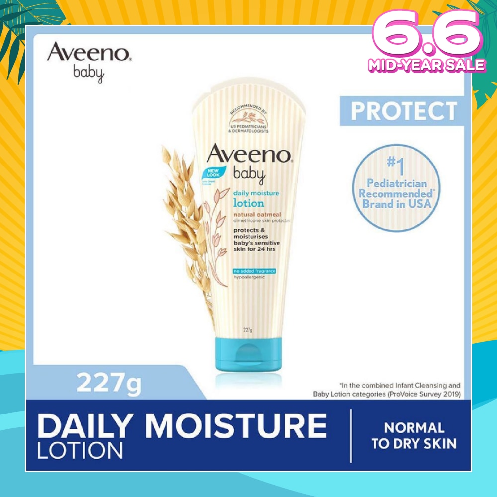Daily Moisture Lotion with Natural Colloidal Oatmeal (Hypoallergenic) (For Normal to Dry Sensitive Skin) 227g
