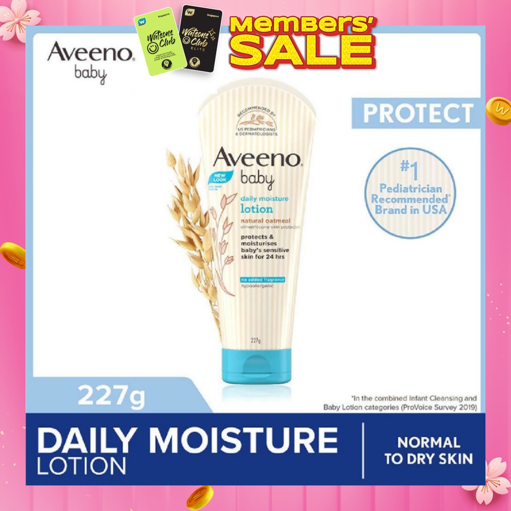 Daily Moisture Lotion with Natural Colloidal Oatmeal (Hypoallergenic) (For Normal to Dry Sensitive Skin) 227g