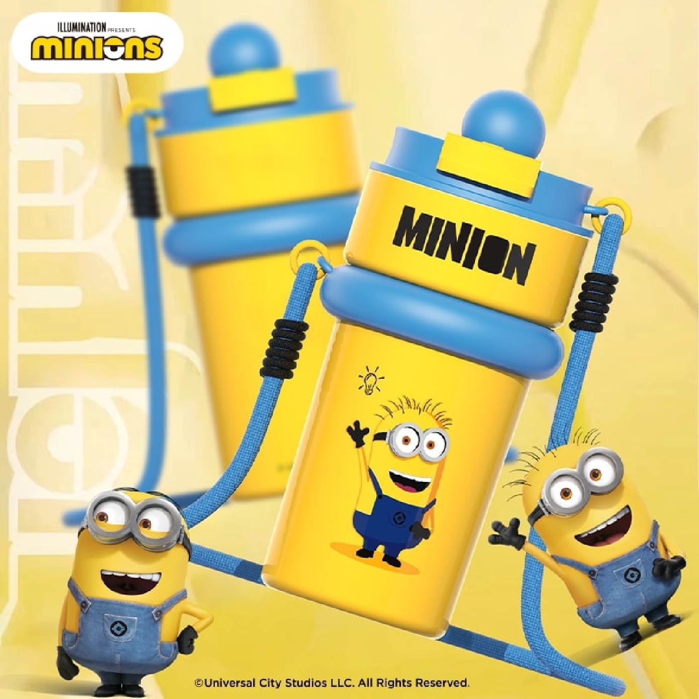Minions Series Thermal Bottle With Lanyard 500ml