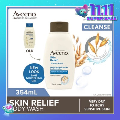 AVEENO Skin Relief Moisturizing Body Wash Fragrance Free 354ml