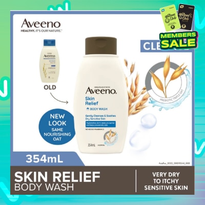 AVEENO Skin Relief Moisturizing Body Wash Fragrance Free 354ml