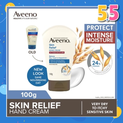 AVEENO Skin Relief Hand Cream Steroid Free (Suitable For Normal To Very Dry Skin) 100g